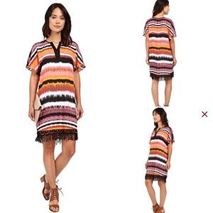 NWT XS Kensie Noisy Stripes Shift Dress